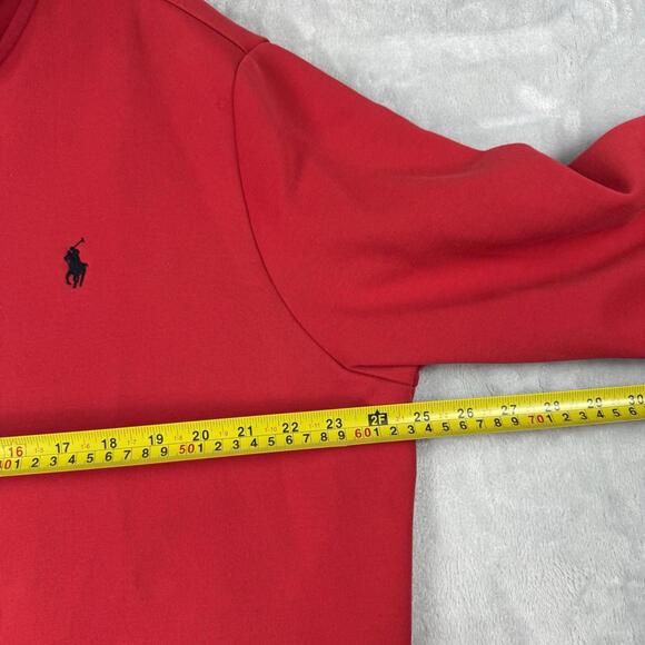 Polo Ralph Lauren Full Zip Hoodie Red Fleece Pony Men Size XL Preppy Classic - Picture 6 of 9